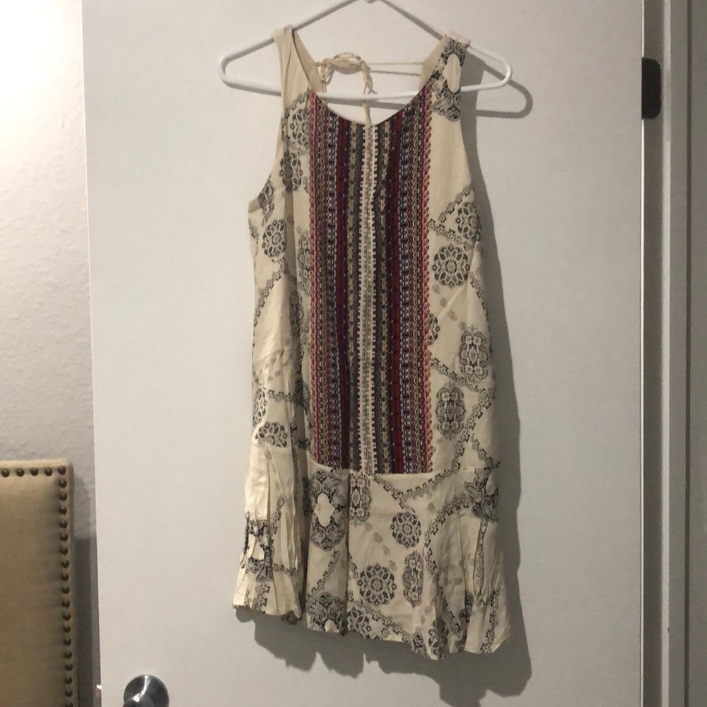 Patterned peplum top/dress